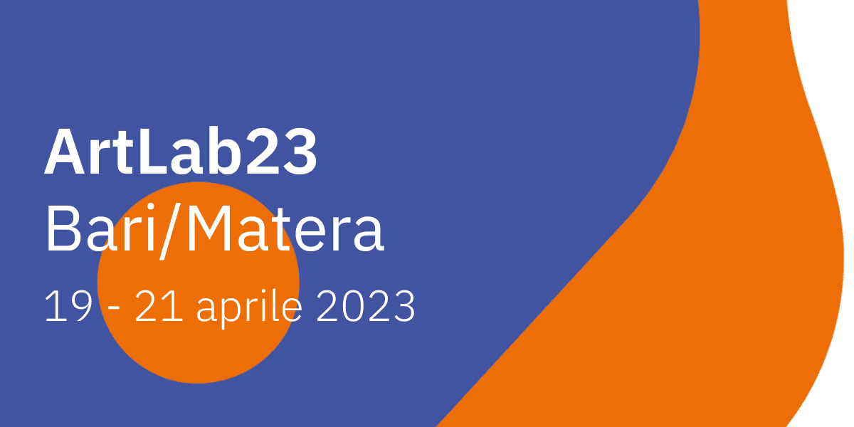 locandina artlab23 Bari/Matera 19-21 aprile 2023